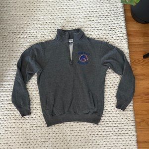 Boise State Broncos Quarter Zip Hoodie (S)